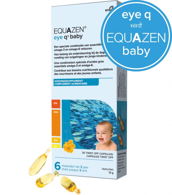 Equazen Baby eye q baby Zuivere DHA rijke visolie goed voor de hersenen Eye q wordt Equazen baby